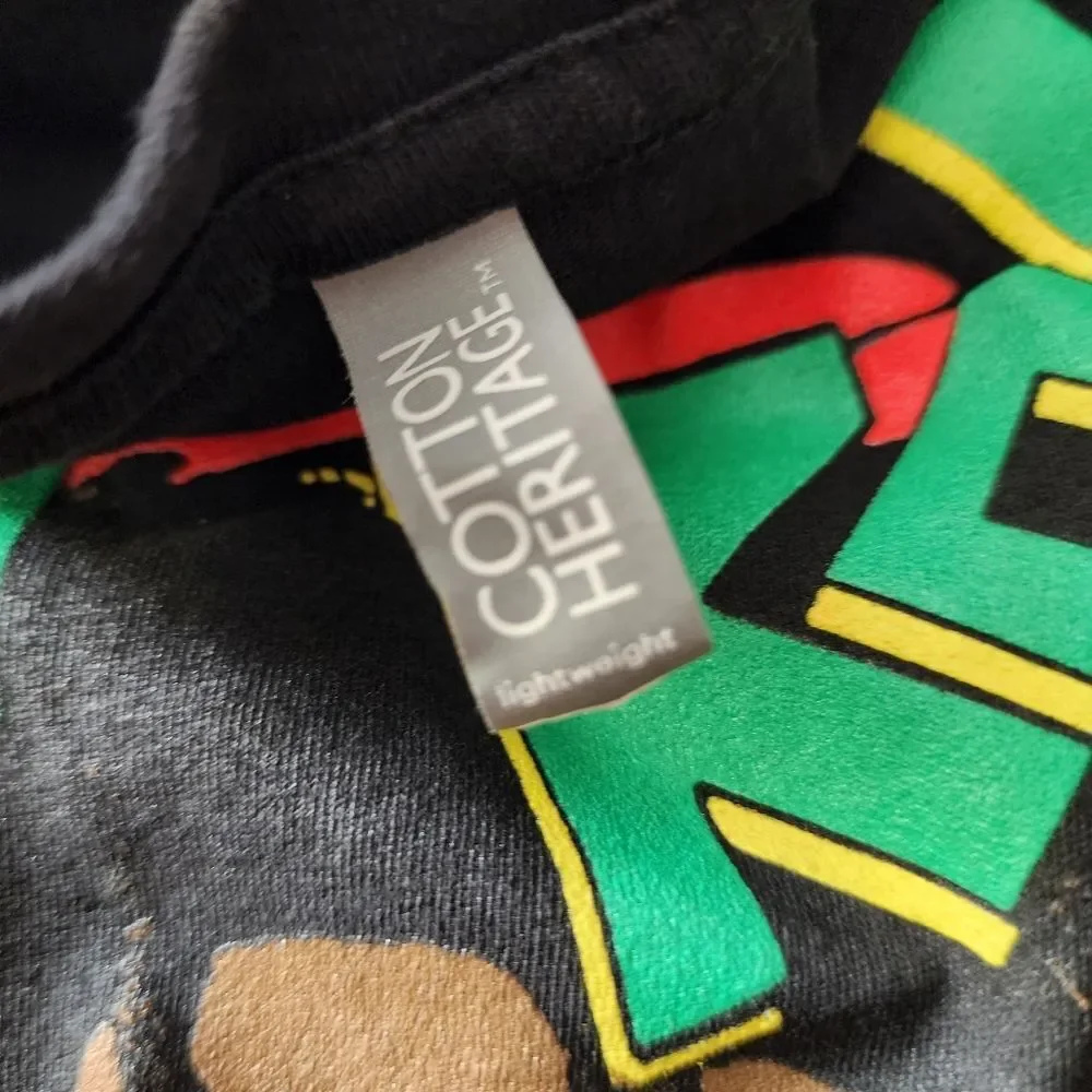 Cotton Heritage Jesse Royal Tshirt With Graphics Size Medium